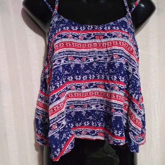 Rue 21 red white and blue top S - Picture 1 of 2
